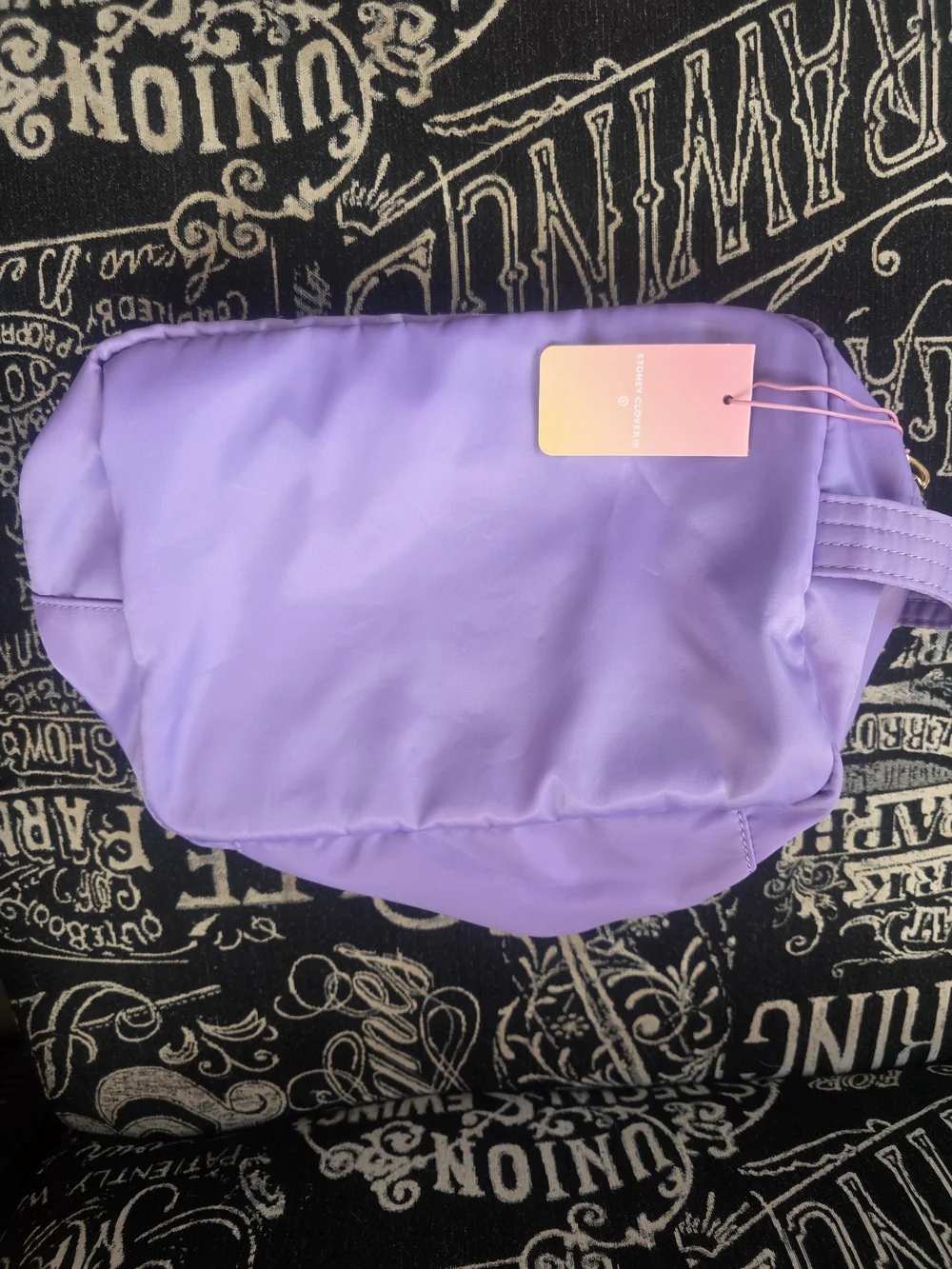 Stoney Clover Cosmetic Pouch with Pastel Airplane Patches - Picture 4 of 6